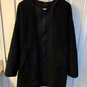 Lululemon collarless textured fleece jacket